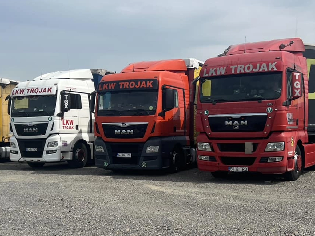 camioane Man din flota firmei lkw trojak